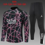 Psg black and pink   tracksuit