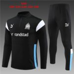 Marseille fc black and blue tracksuit